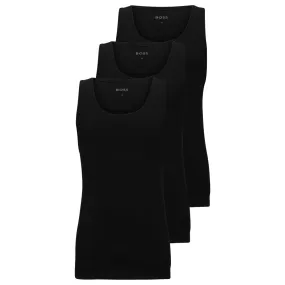 3-Pack Classic-Fit Tank Top Vests, Black