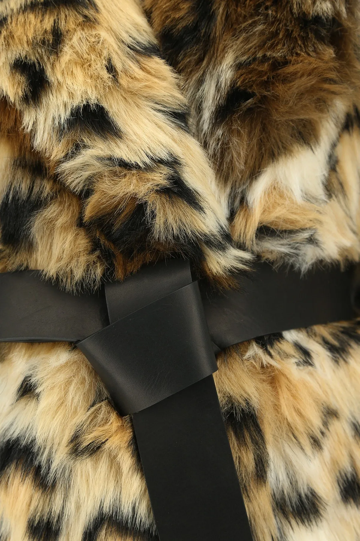 Alanui Belted Faux Fur Coat