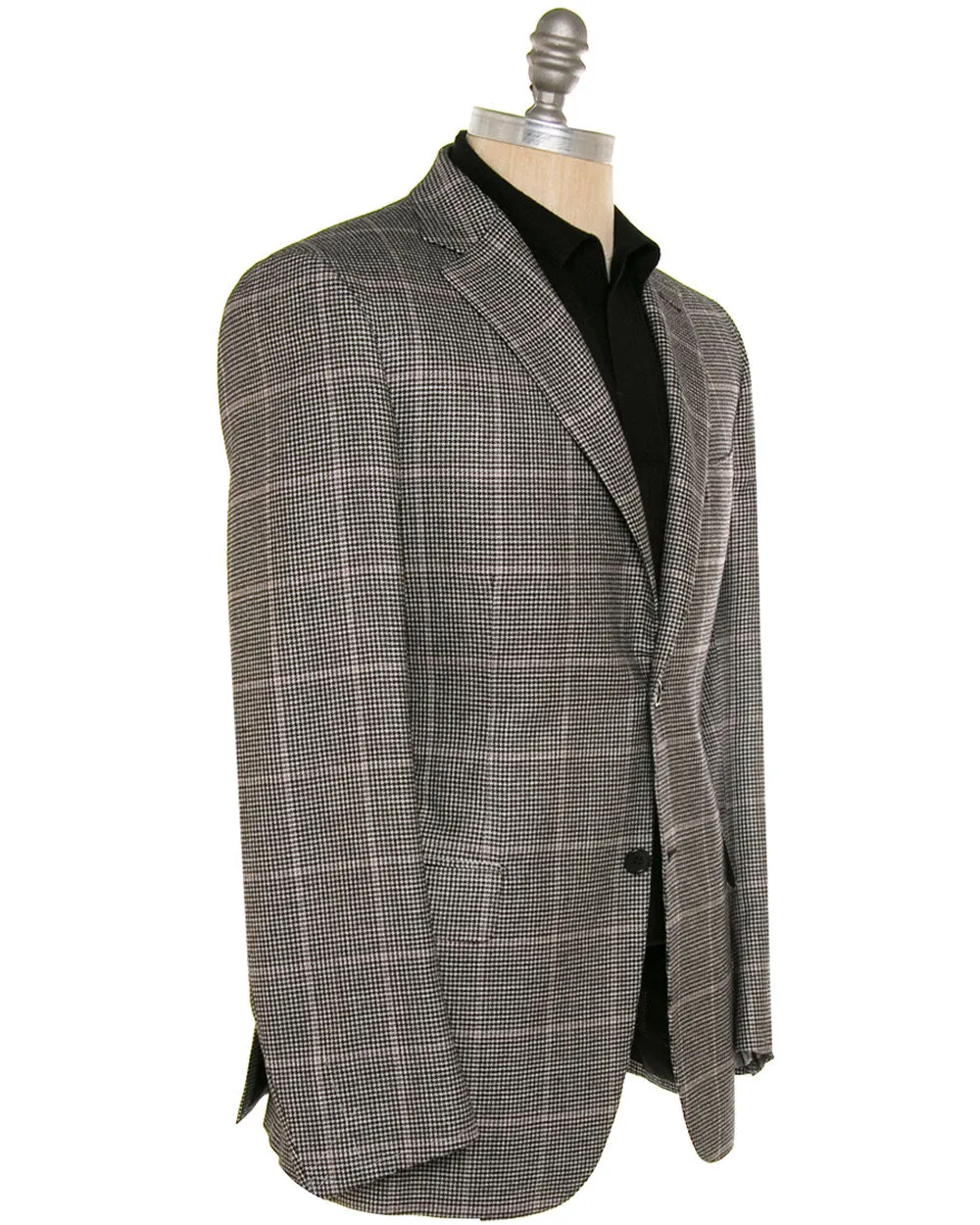 Black and White with Rose Houndstooth Sportcoat