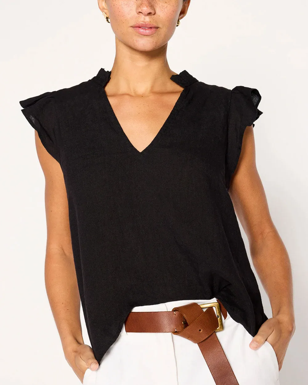 Black Onyx Sleeveless Blouse