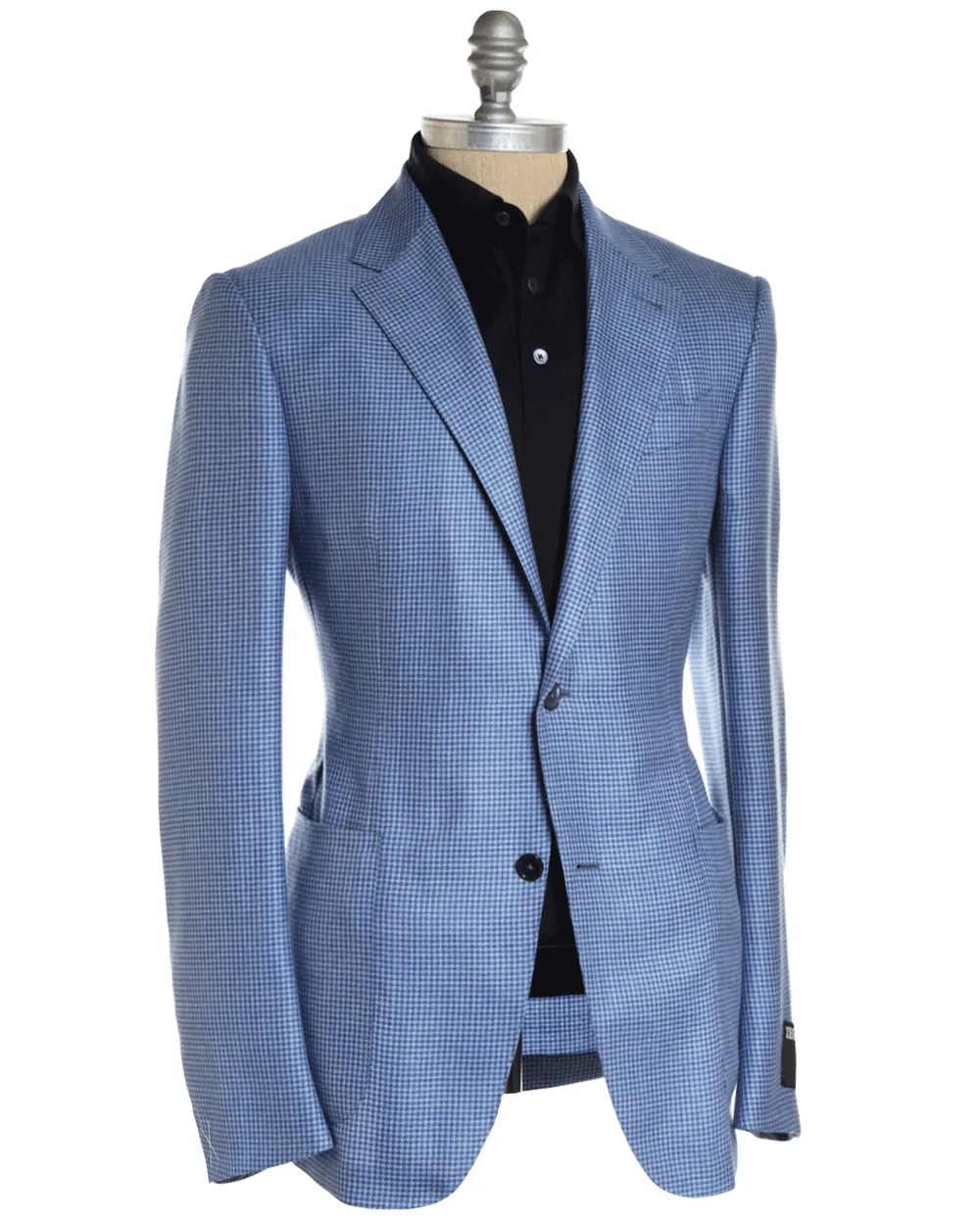 Blue Tonal Houndstooth Sportcoat