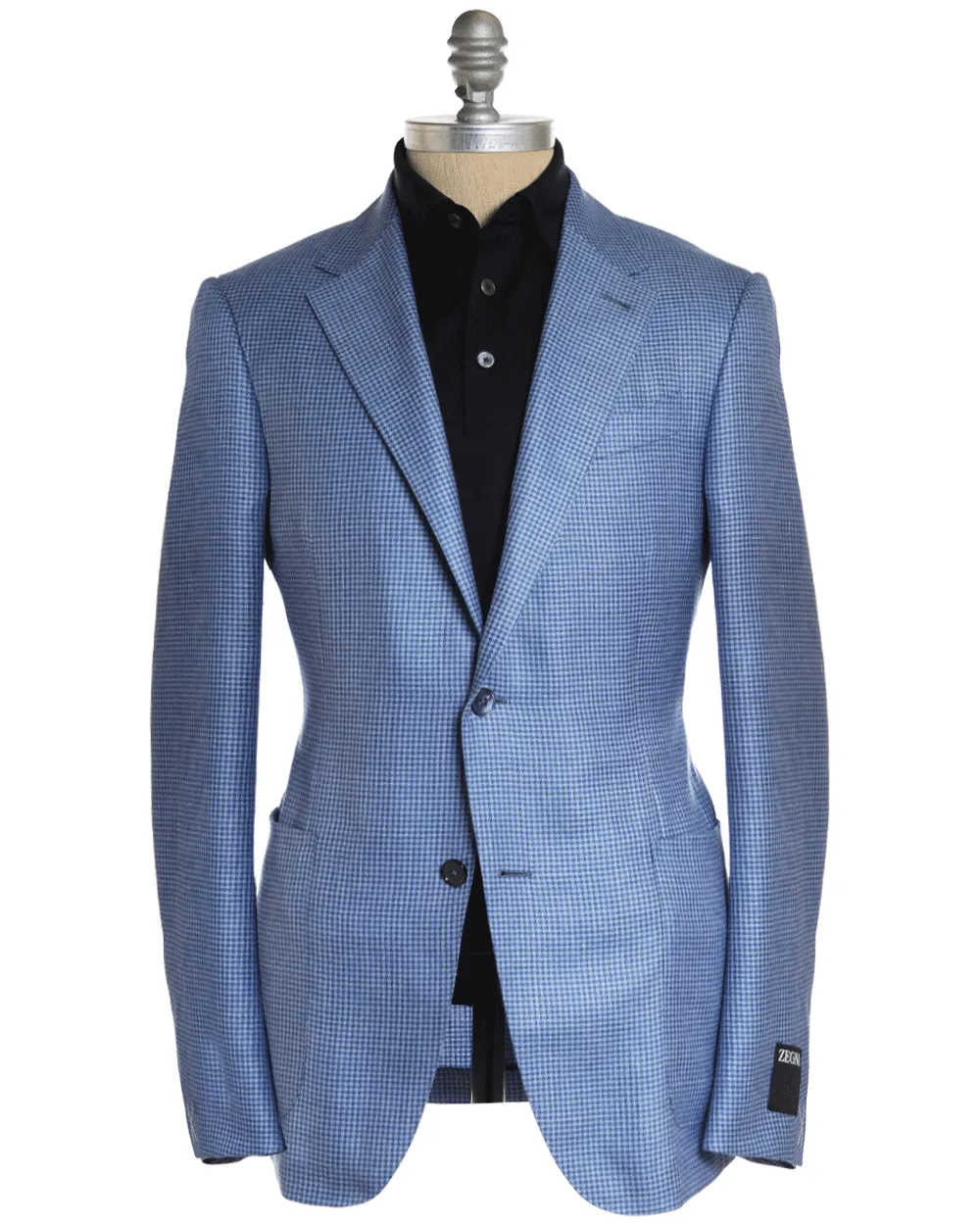 Blue Tonal Houndstooth Sportcoat