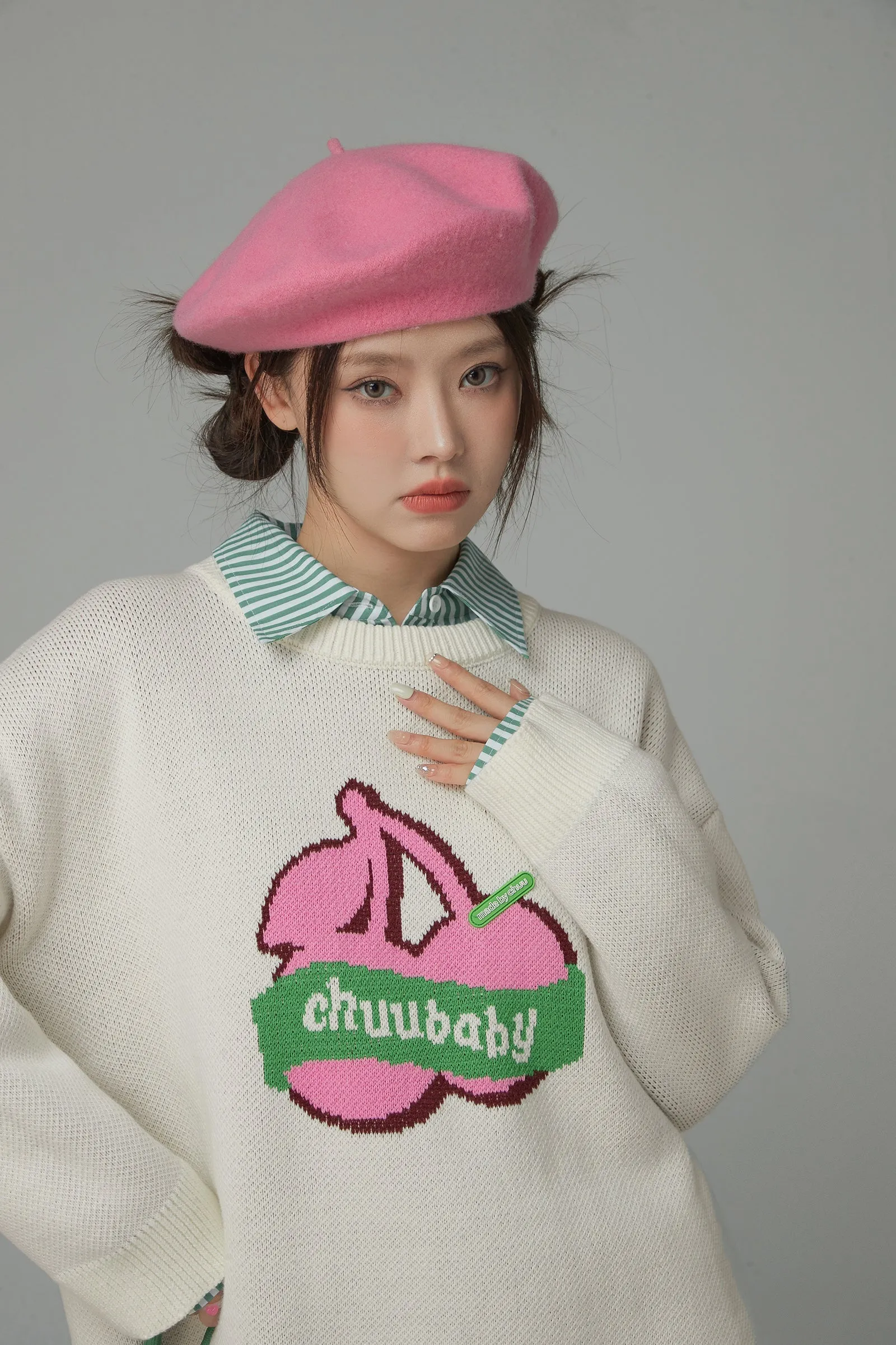 Born This Way Cherry Knit Sweater