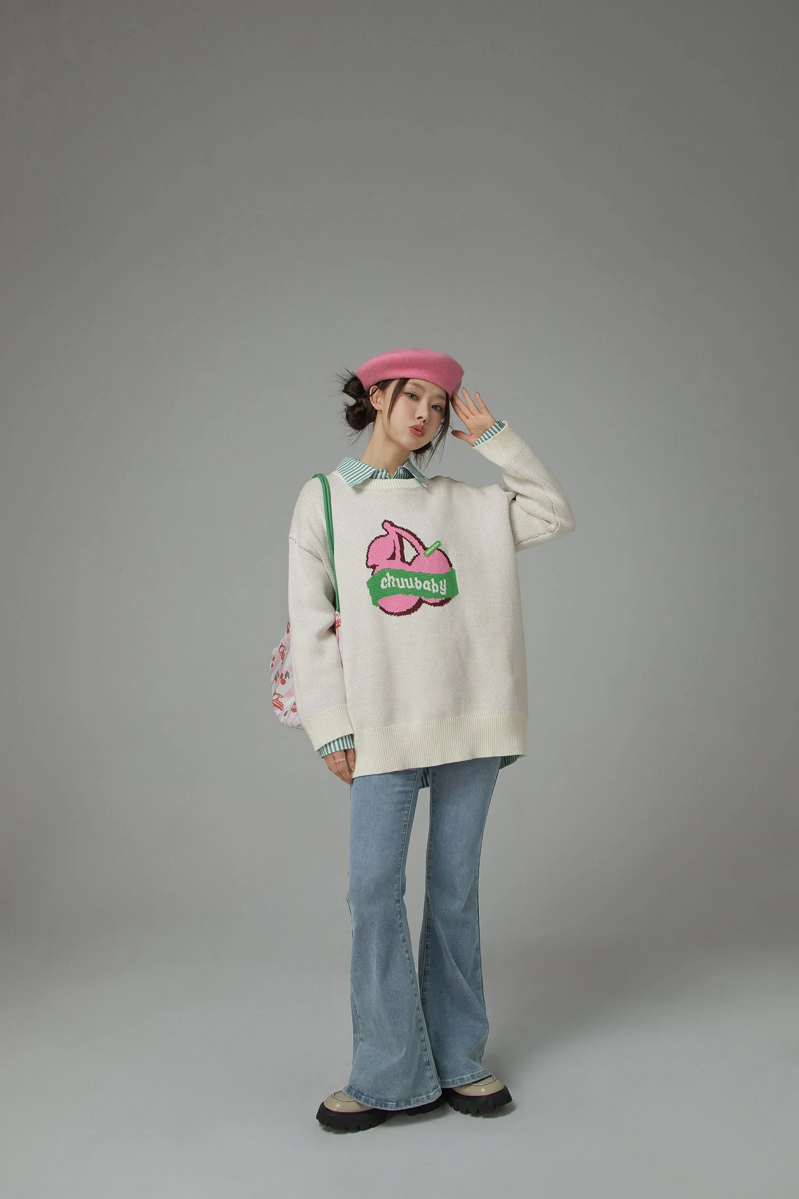 Born This Way Cherry Knit Sweater