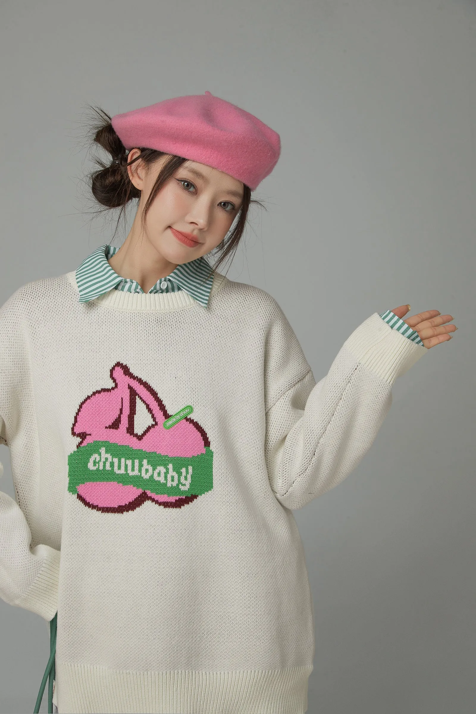 Born This Way Cherry Knit Sweater