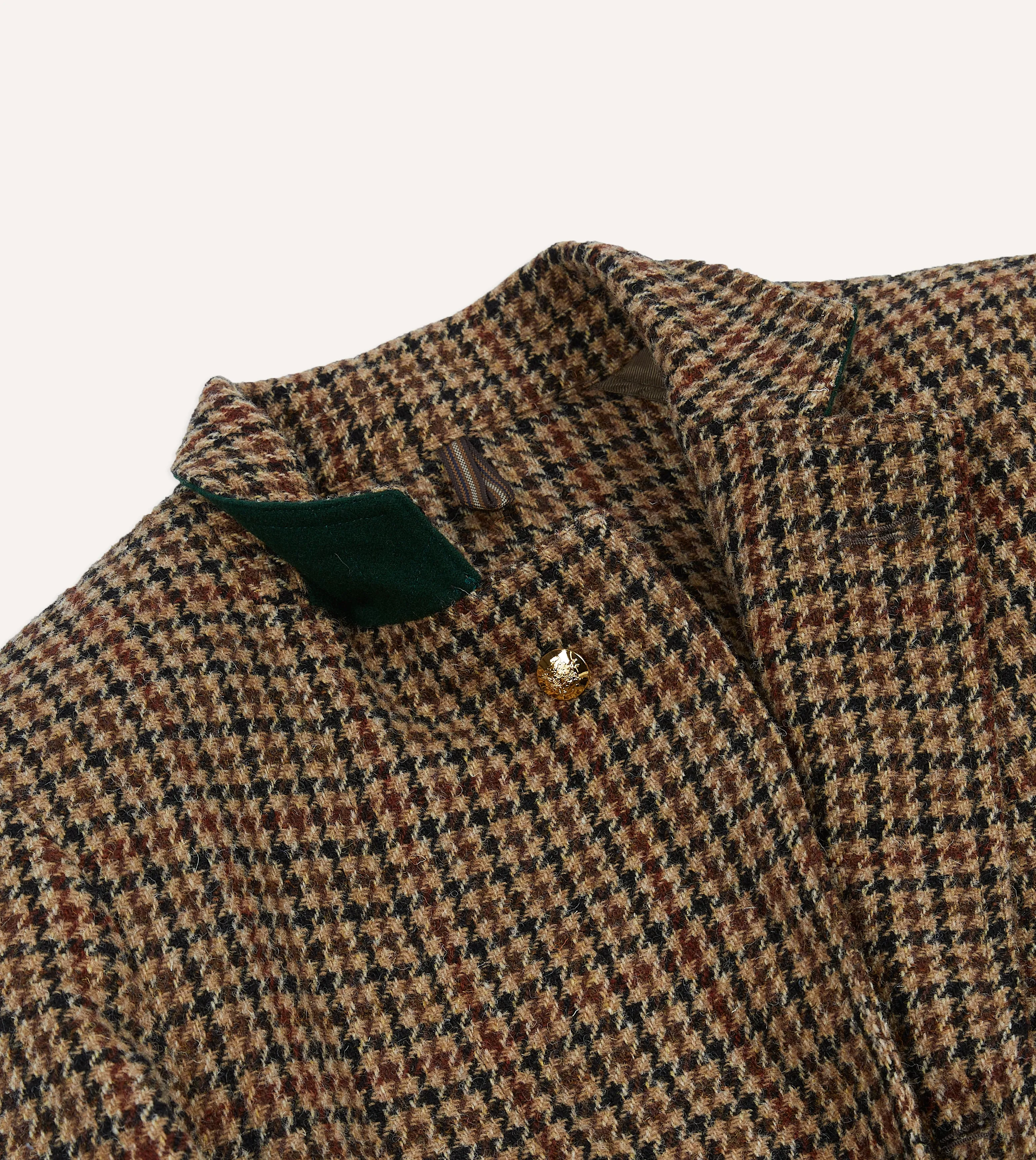 Brown Houndstooth Check Harris Tweed Games Blazer Mk. VII