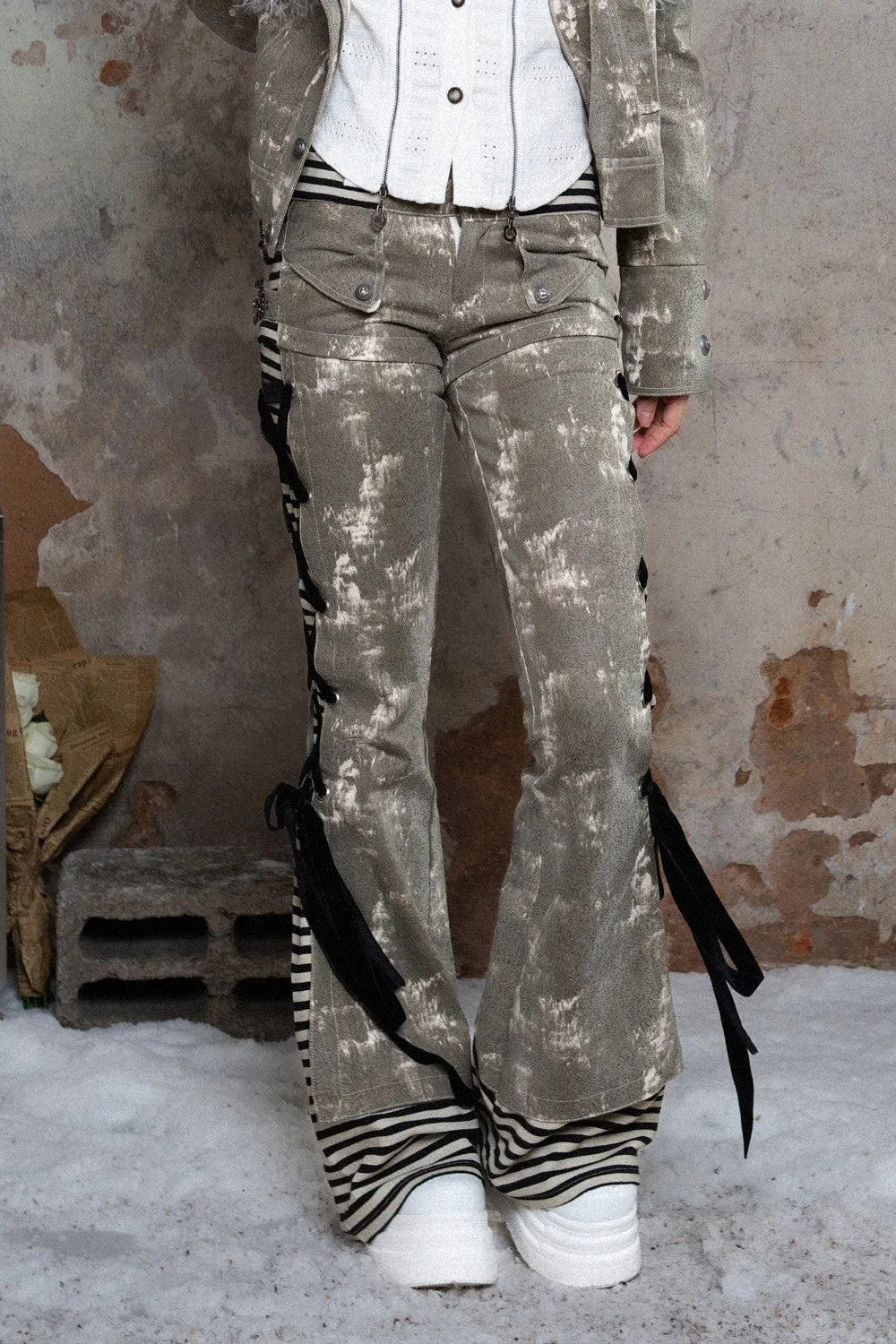 Convertible Lace-Up Pants