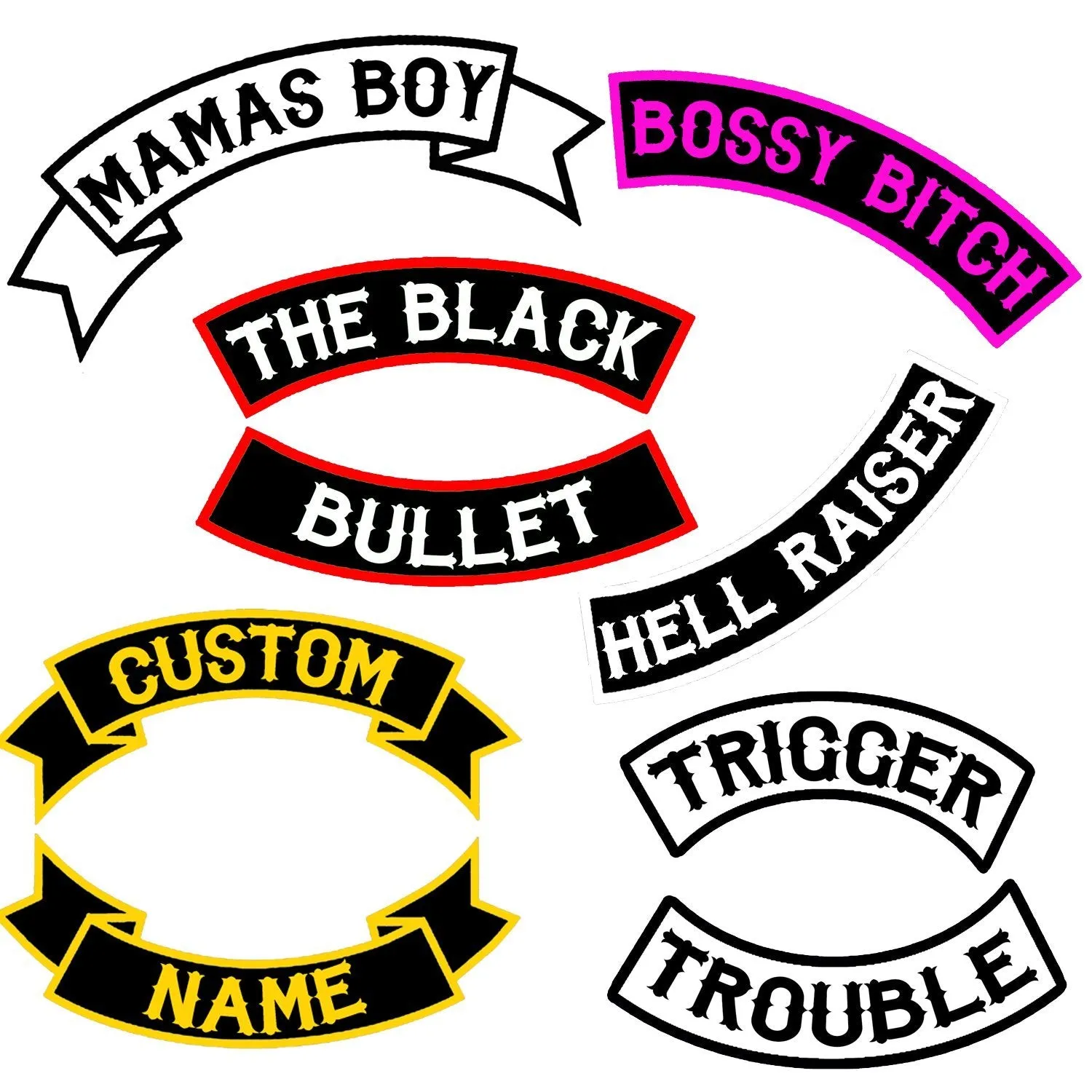 Custom Rocker or Banner Patch