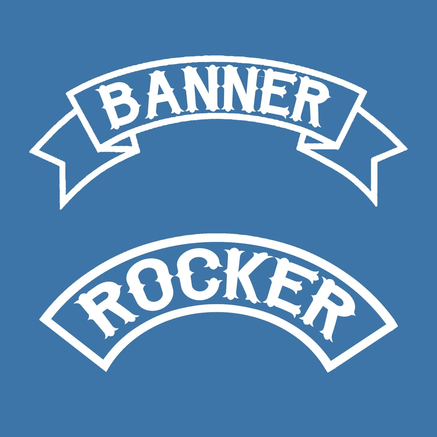 Custom Rocker or Banner Patch