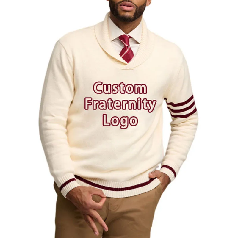 Custom Wholesale Greek Knit Sweater Fraternity Sweater OEM/ODM Greek Sweater Manufacturer KAP