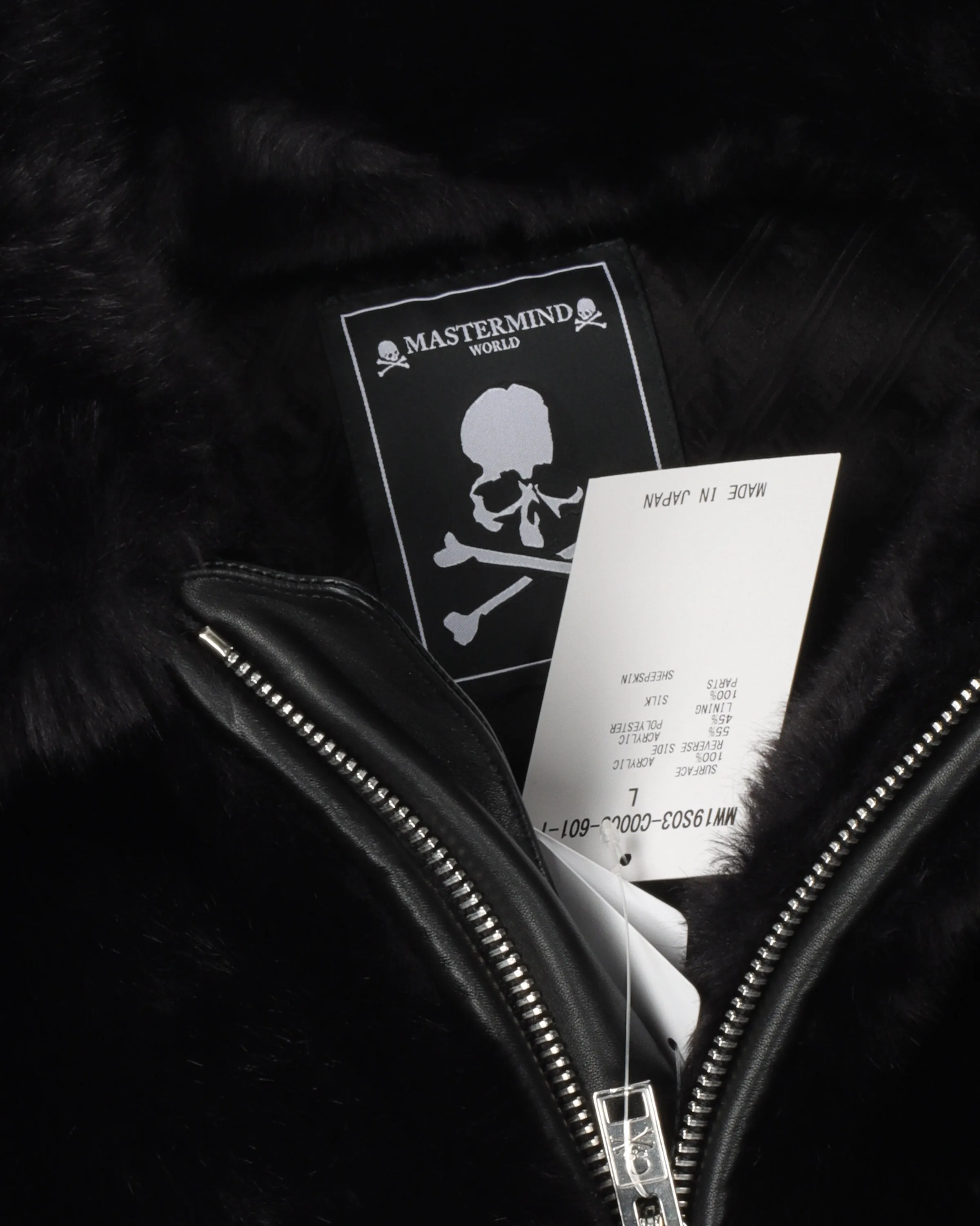 Faux Fur Skull & Crossbones Jacket