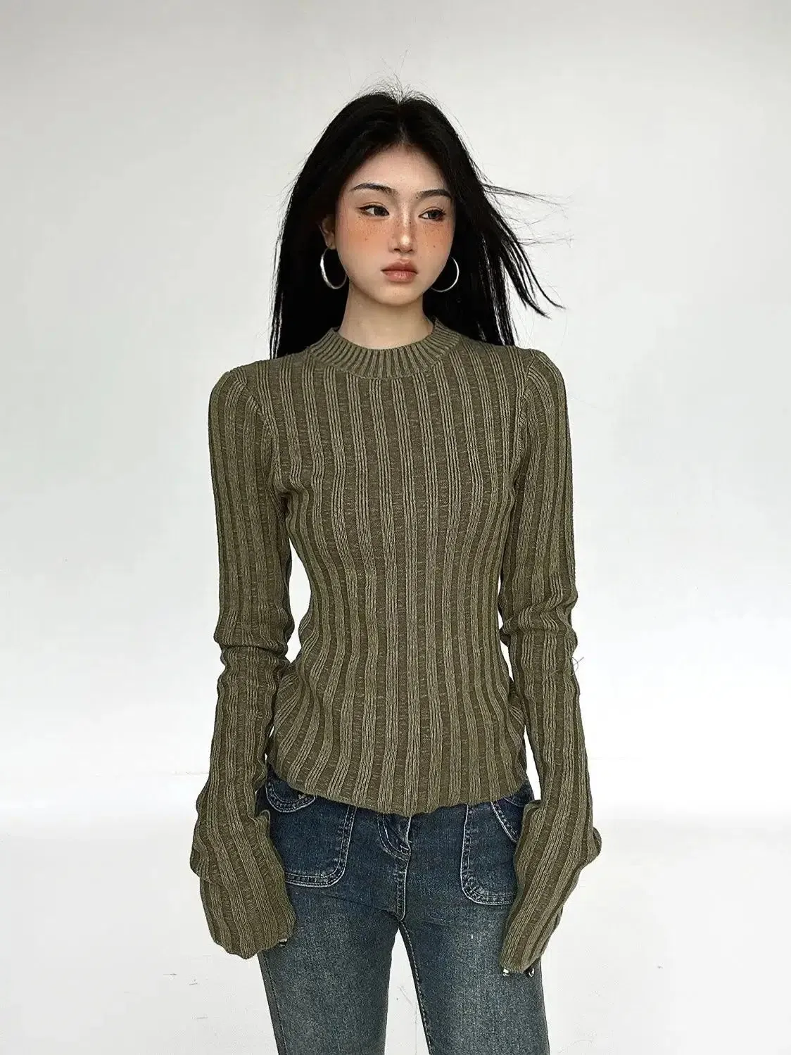 Grunge Slim Fit Sweater