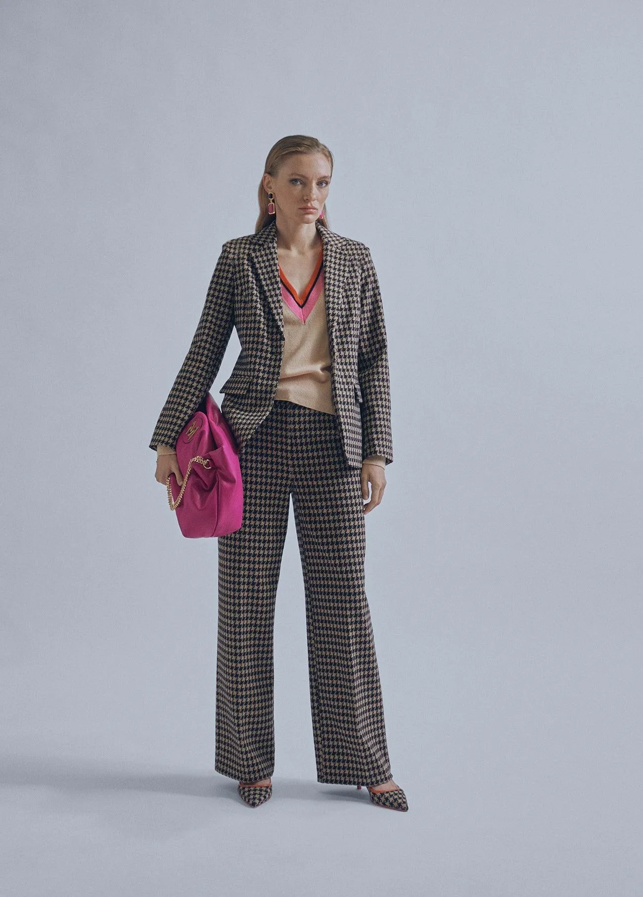 Houndstooth blazer