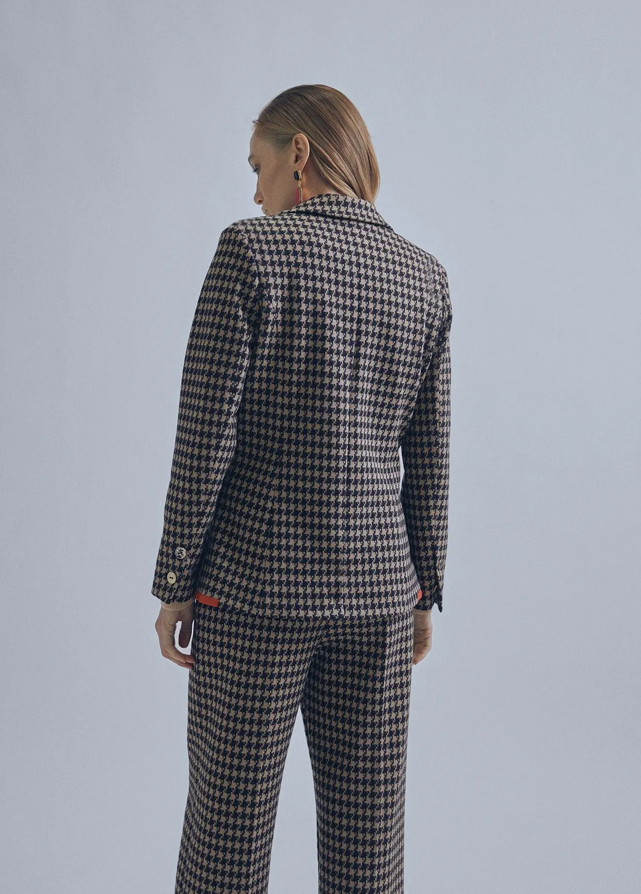 Houndstooth blazer