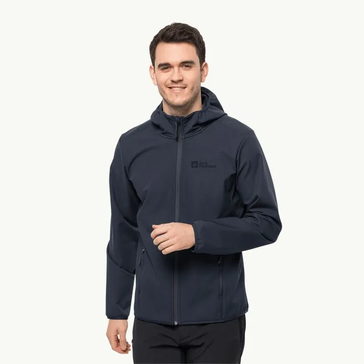 Jack Wolfskin Men's Bornberg Hoody Softshell Jacket| Night Blue