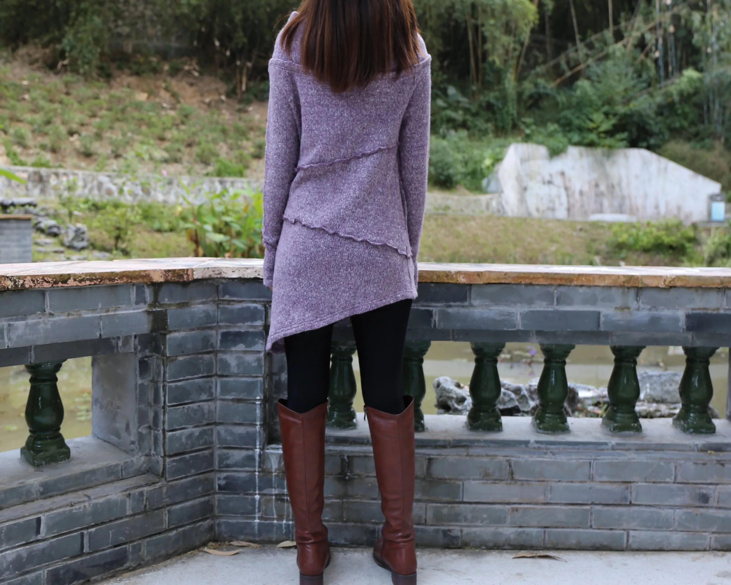 Long sweaters, Cowl neck sweater, off shoulder sweaters, tunic dress, Pullover sweater, oversized sweaters with thumb holes (Y1112)