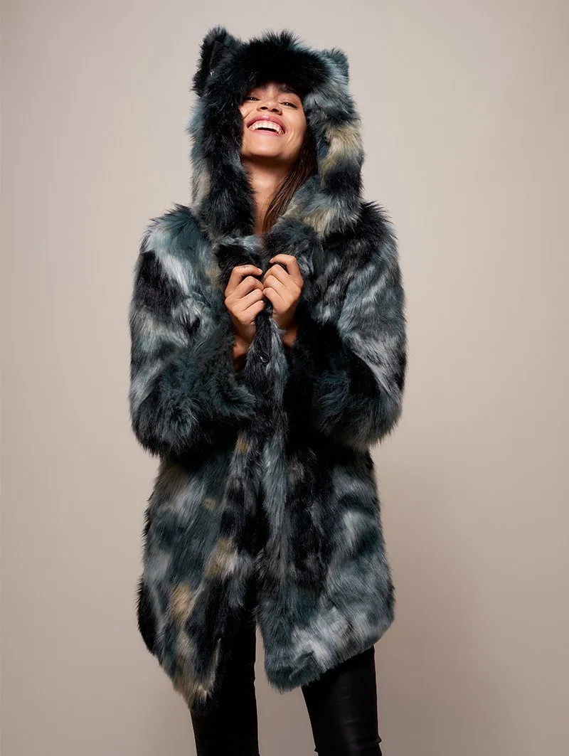 Marble Fox Faux Fur Coat