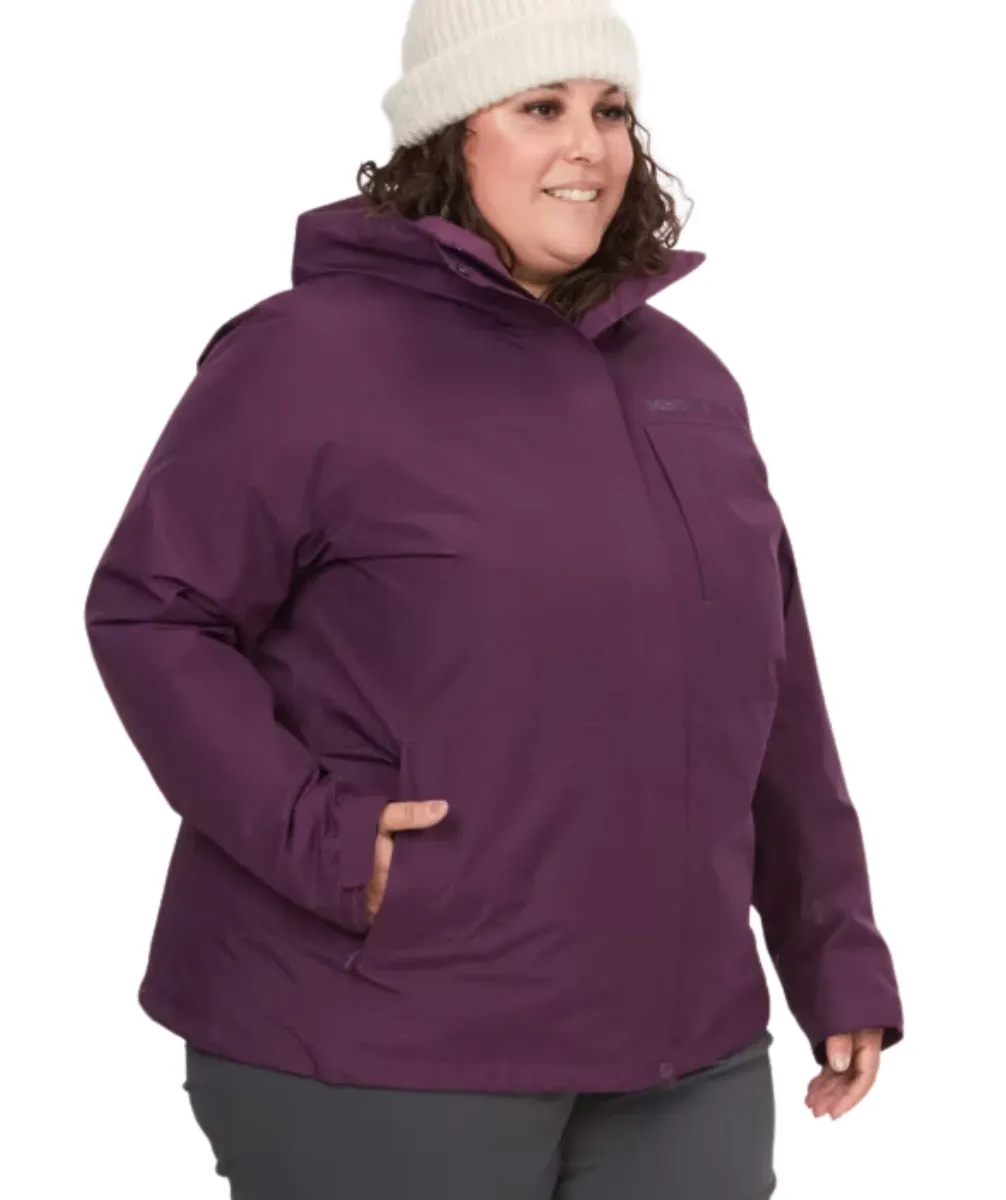 Marmot Minimalist Goretex Component 3in1 Women's Plus Size Jacket Purple Sizes 1X - 2X