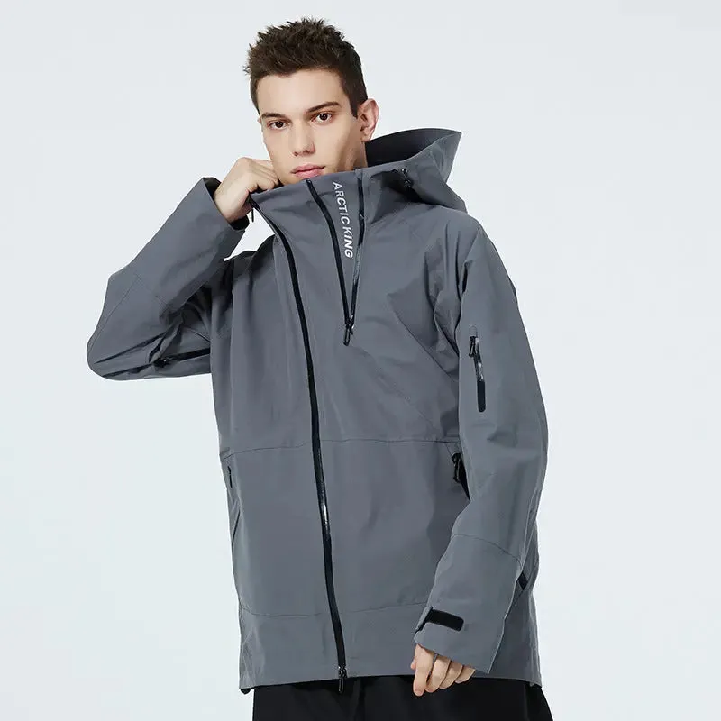 Men Insulation Windproof Skiing Jackets with Inner Puff Jacket