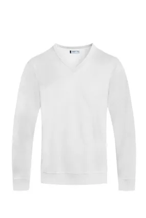 Mens Solid Color V-Neck Sweaters