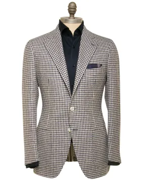 Navy and Ivory Houndstooth Sportcoat