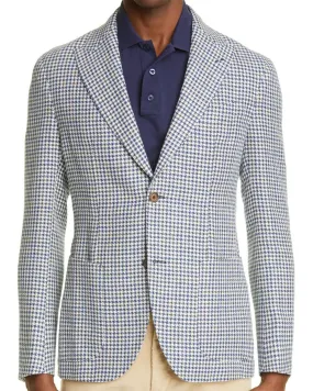 Navy with Brown Houndstooth Sportcoat