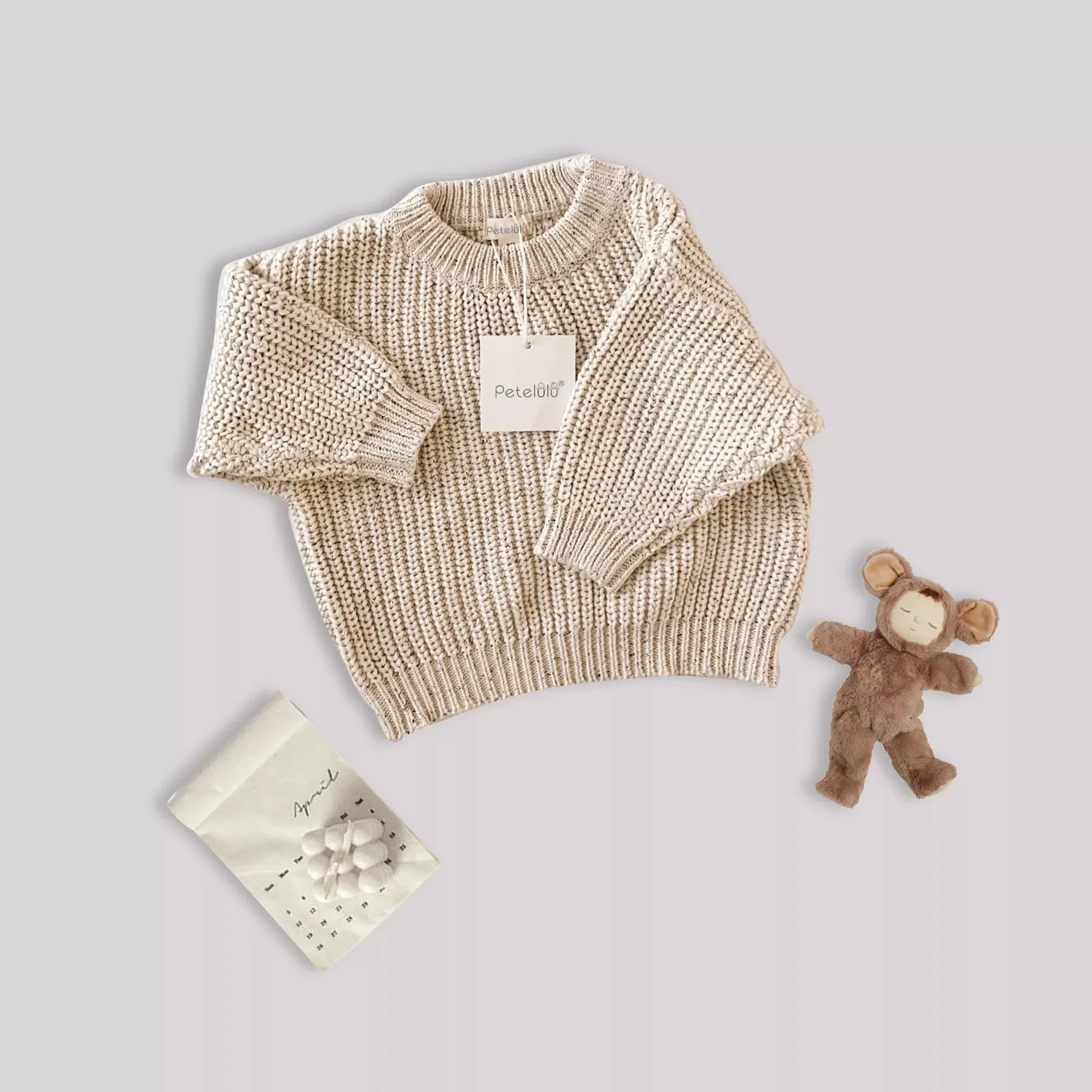 Neutral  Baby Knit Sweater