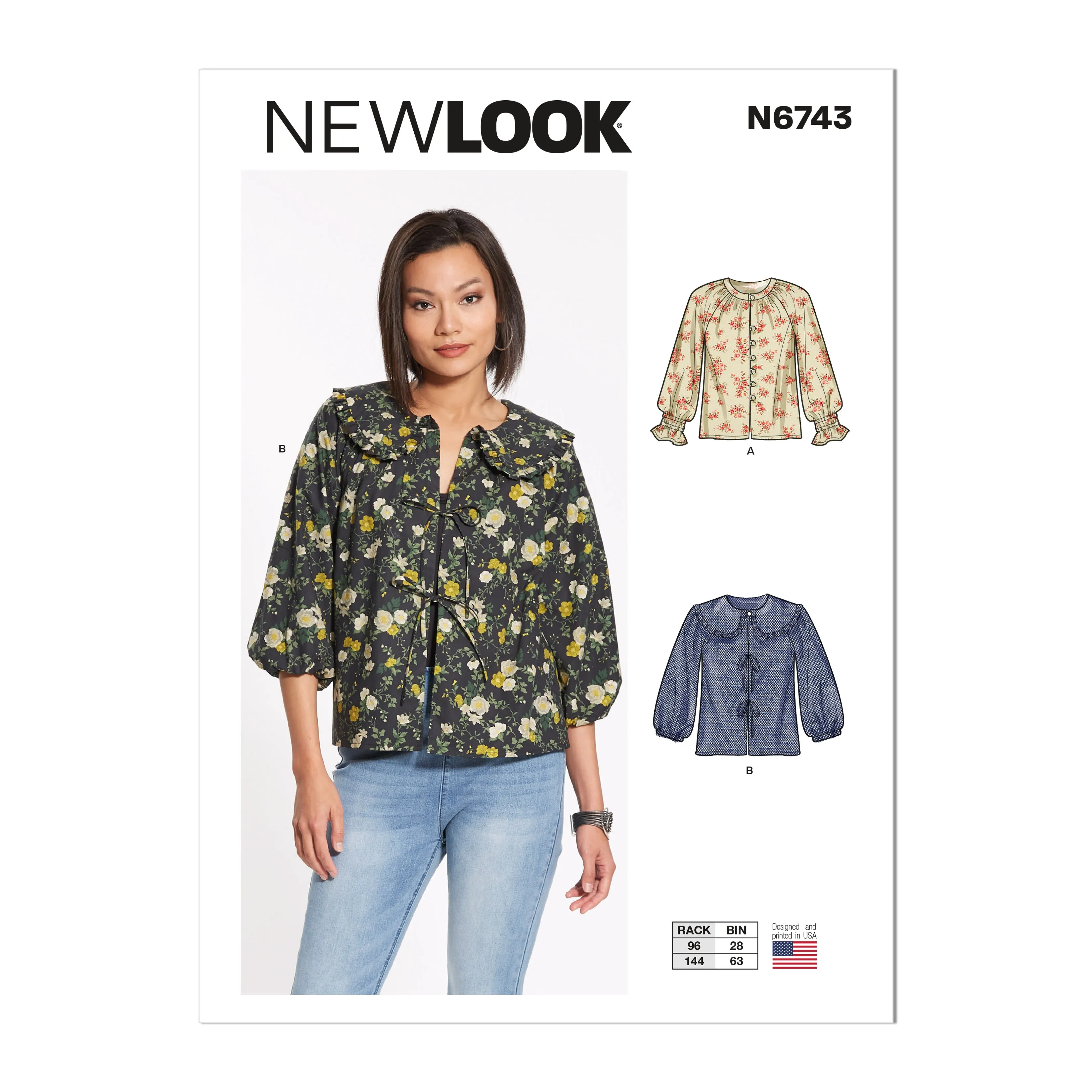 New Look Sewing Pattern 6743 Misses' Tops