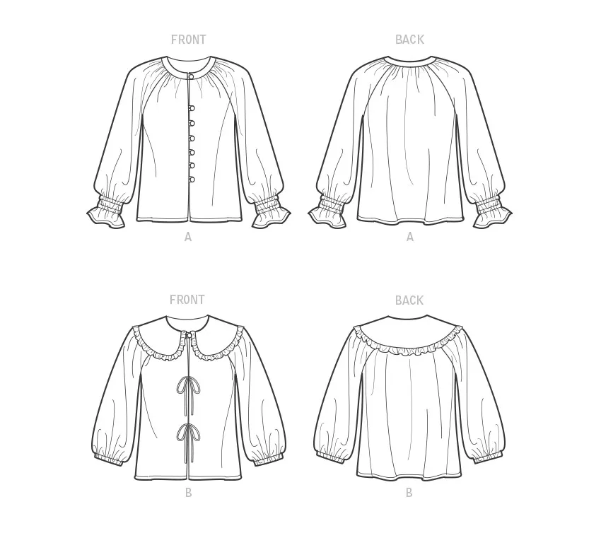 New Look Sewing Pattern 6743 Misses' Tops