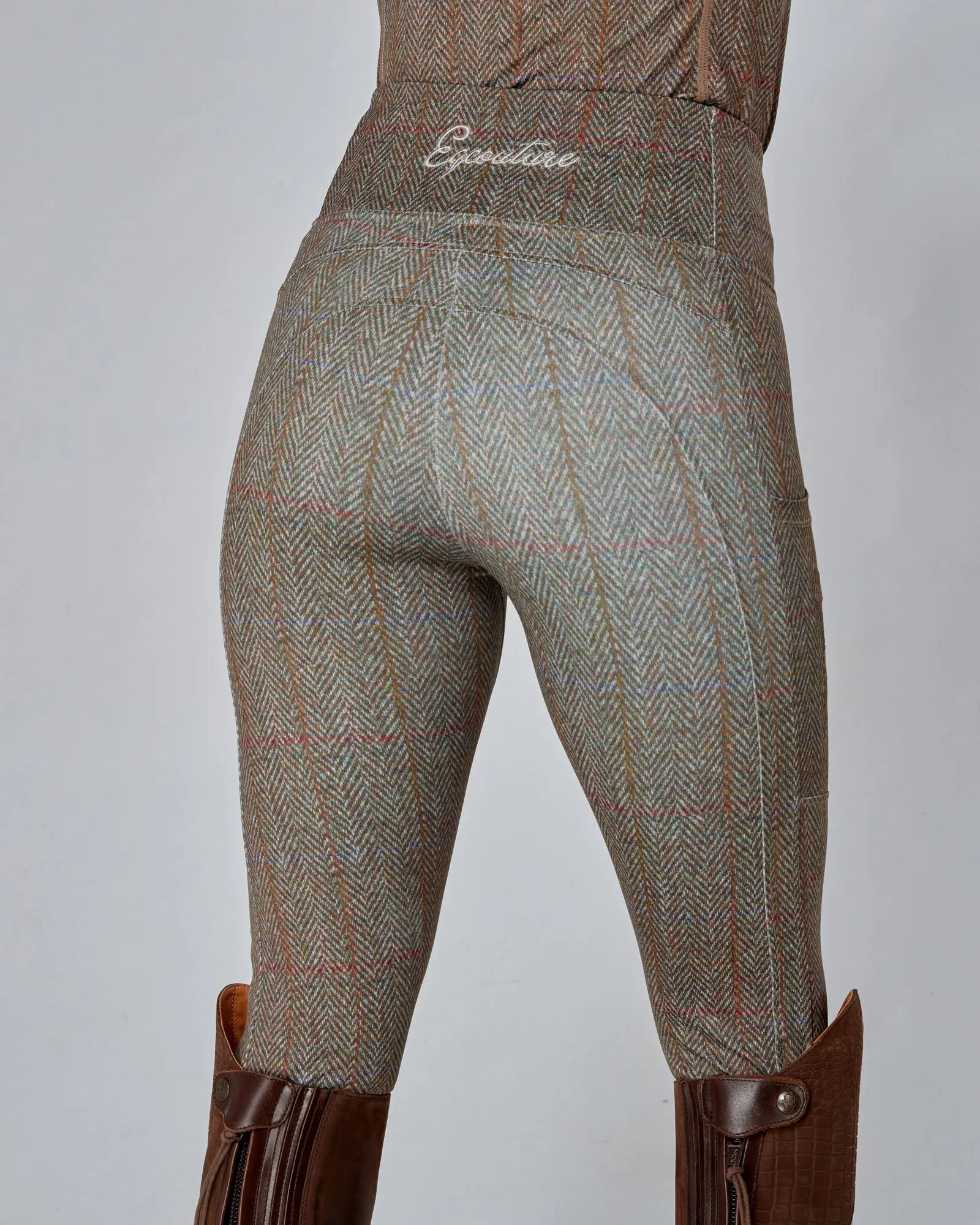 WINTER Thermal Tweed Effect Riding Leggings - No Grip