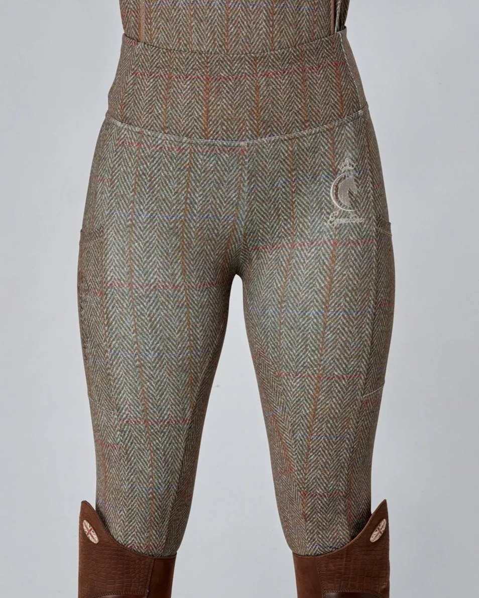 WINTER Thermal Tweed Effect Riding Leggings - No Grip