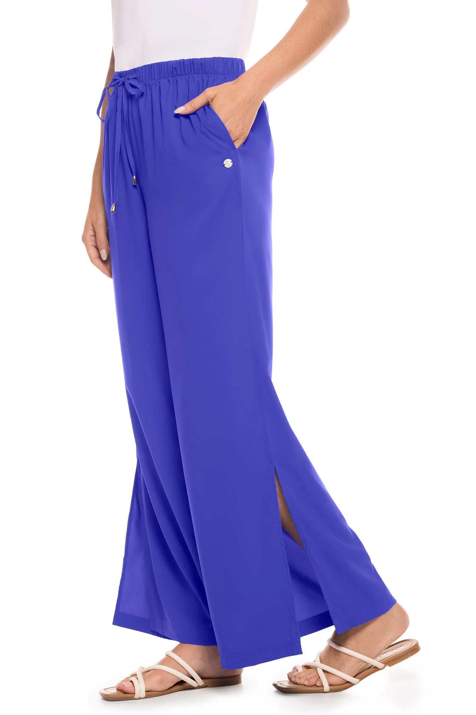 Women's Petra Wide Leg Pants | Baja Blue